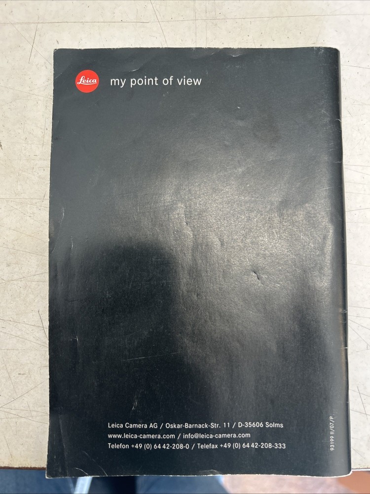 Leica V-LUX 2 Camera Instruction Manual Guide