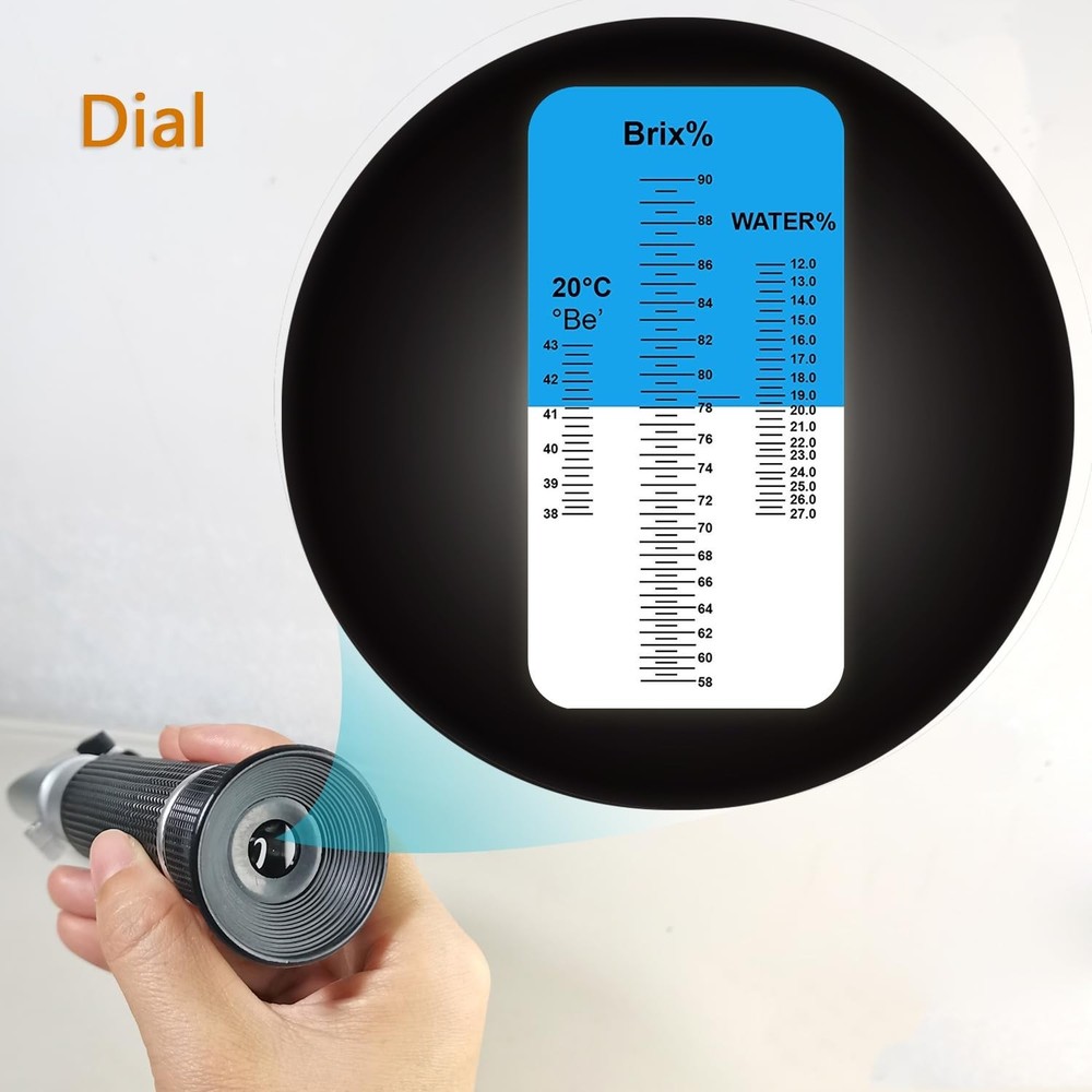 Beekeeper's Refractometer, Brix 58-90%, Maple Syrup Tester
