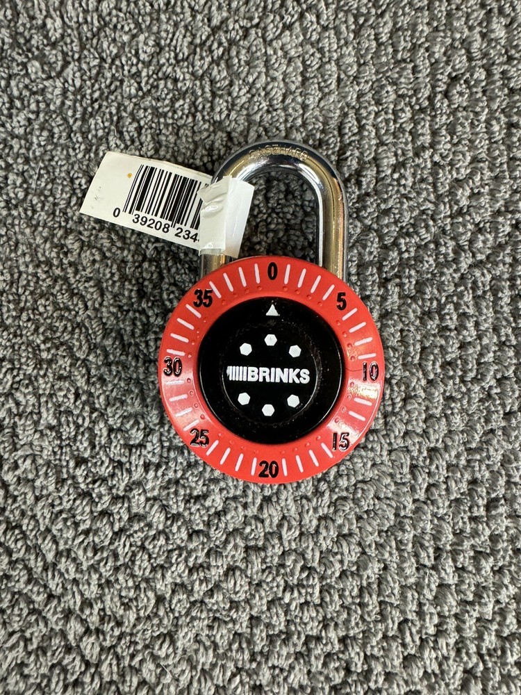 Brinks 172-49006 Dial Combination Padlock, 48mm