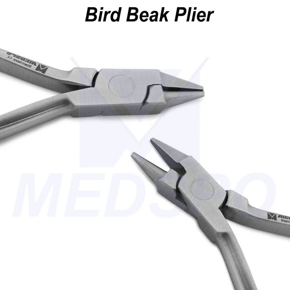 Dental Bird Beak Plier Orthodontic Loop Forming Wire Bending Angular Pliers CE