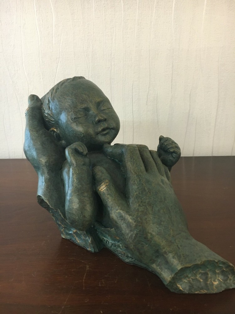 1 Bronze Statue Baby / Signed Aanglada Numbered