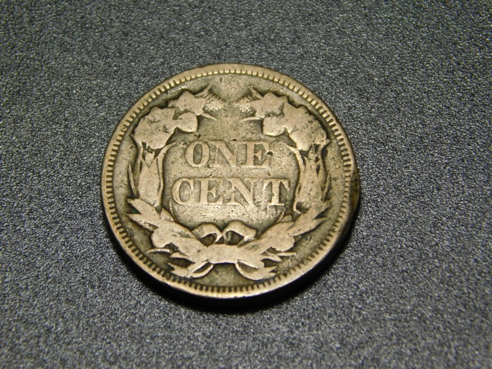 OLD US COIN 1857 FLYING EAGLE PENNY CENT