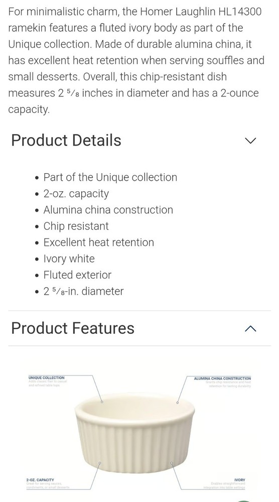 34 Homer Laughlin China 2oz Ramekins