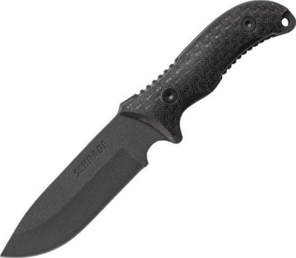 Schrade Frontier Fixed Blade Knife Black Drop / Tpe Textured Sheath - SCHF36