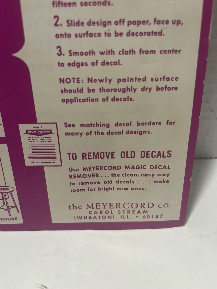 Vintage Meyercord Decal Transfer Pattern Citrus Fruit # 1526E