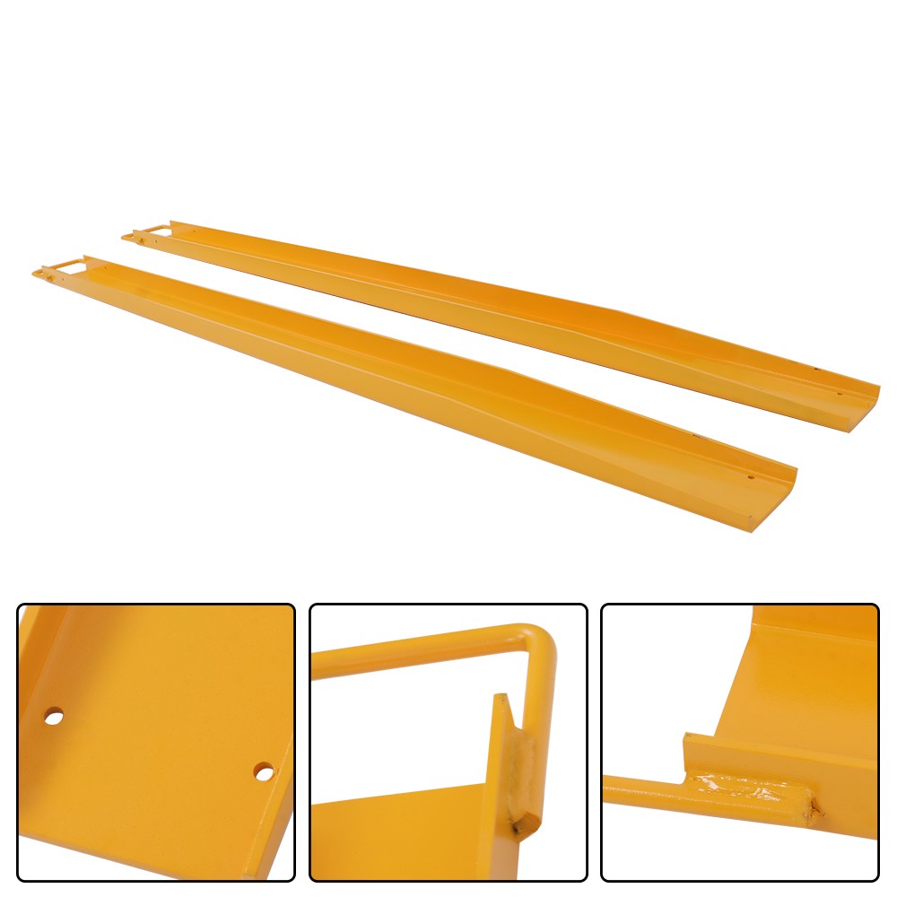 Forklift Extensions 4.5 inch Width Heavy 84 inch Fork Extensions Duty Steel