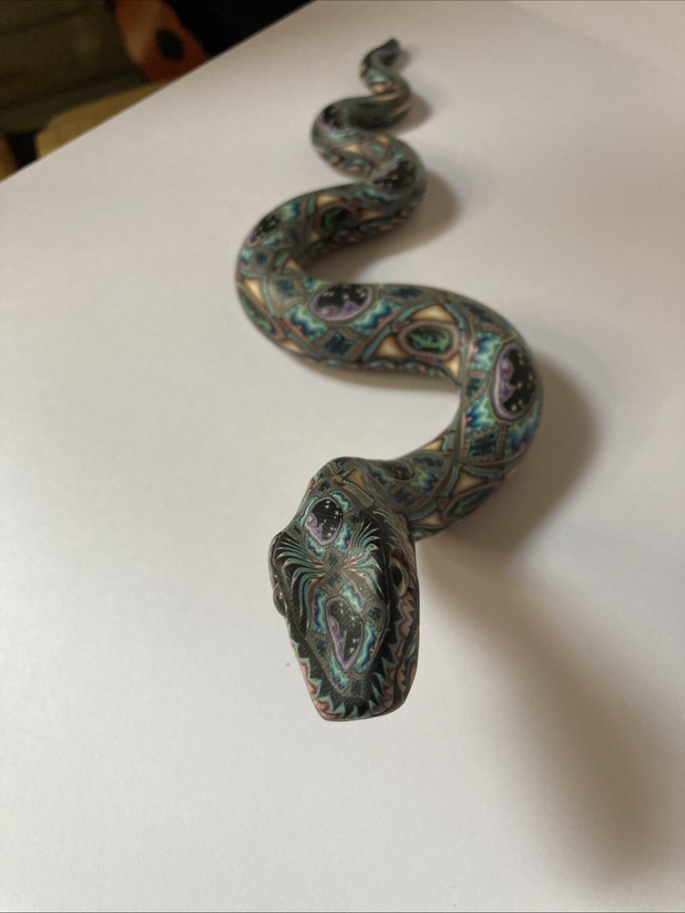 POLYMER CLAY SNAKE SCULPTURE