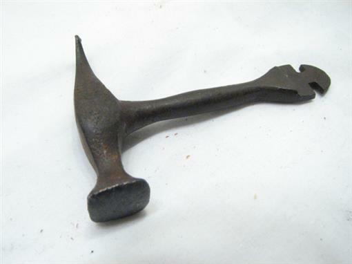 Antique Blacksmith Hand Forged Claw Hammer Head Multi Tool Handle Kit Mini