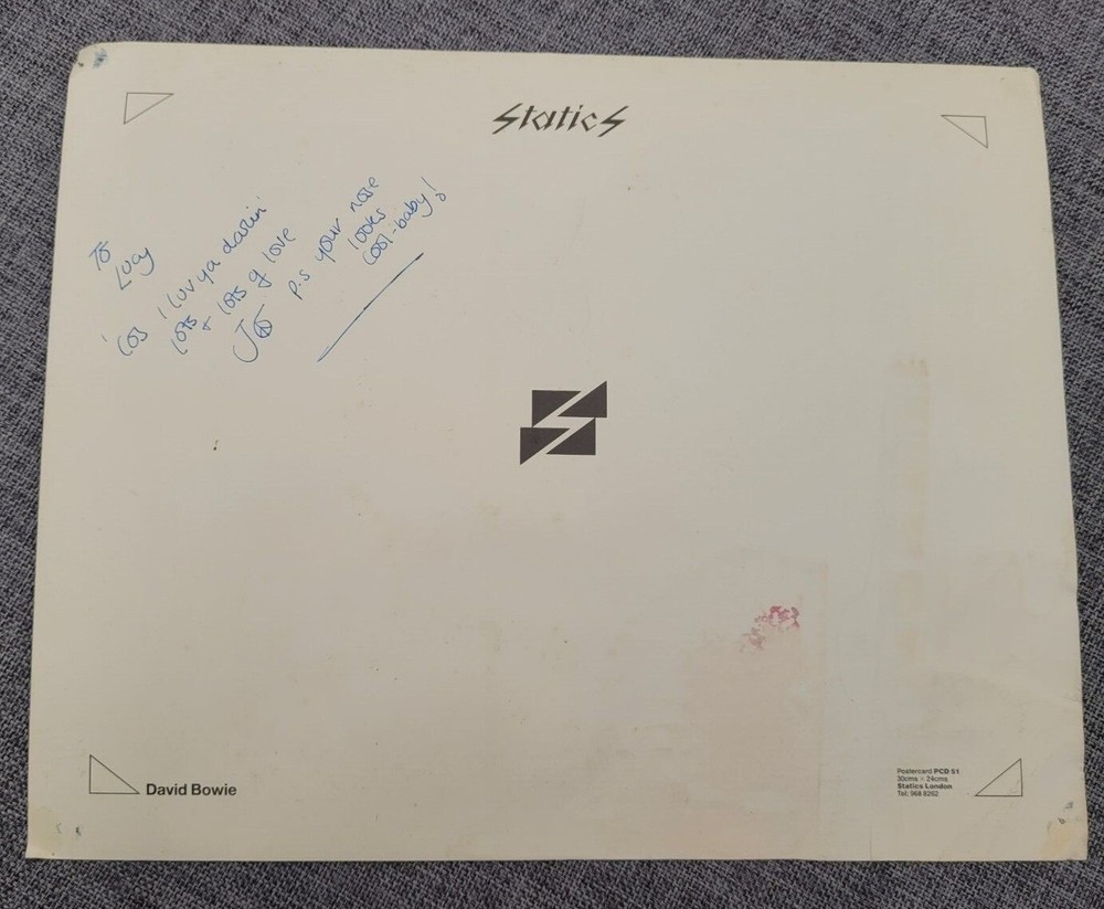 DAVID BOWIE OVERSIZED PROMO POSTER CARD