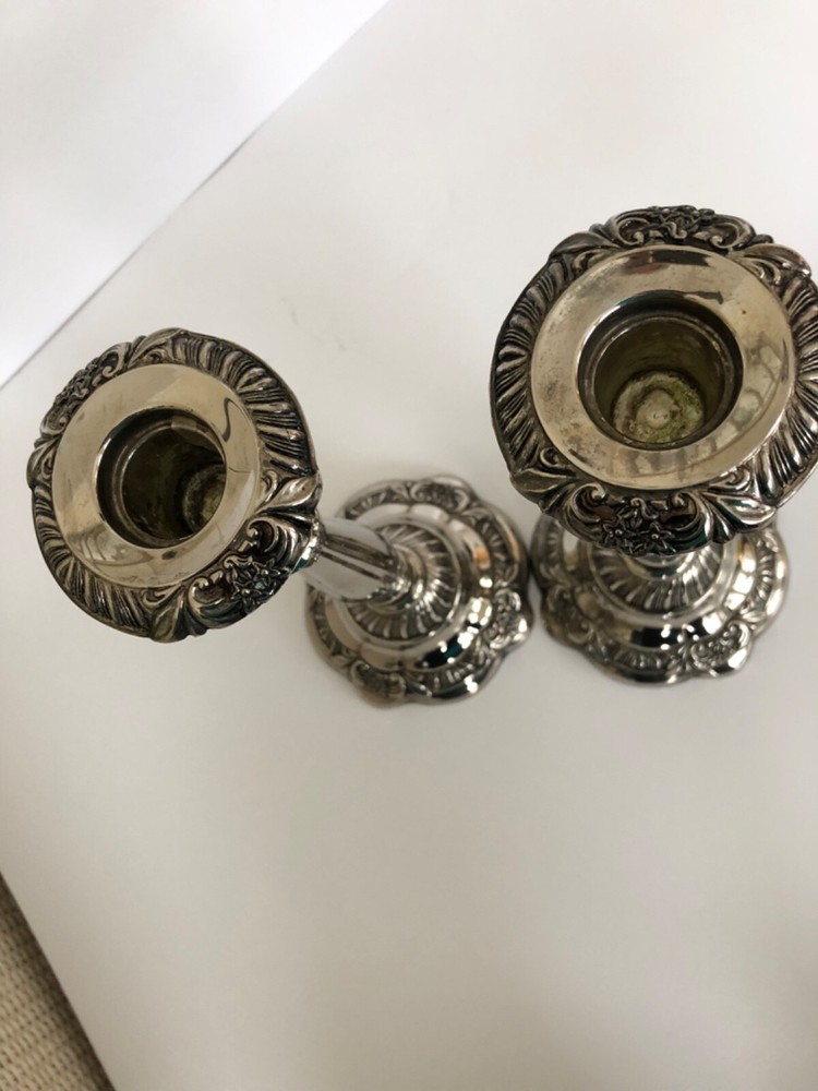 Godinger Silver Candleholders with beautiful design.