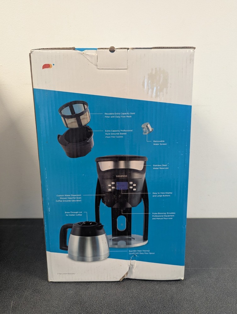 Behmor Brazen Plus 8 Cup Customizable Brew System Coffee Maker - Works - Details