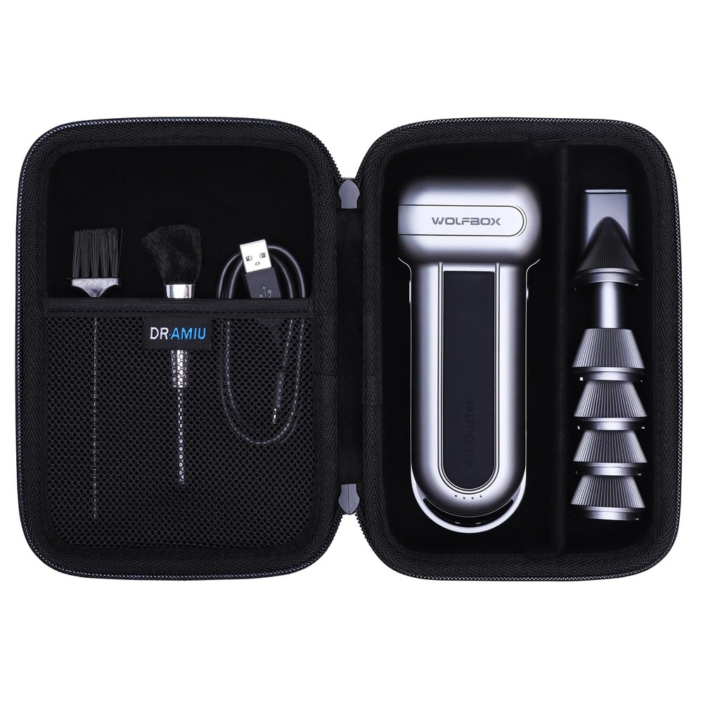 DR·AMIU Dust Blower Case Compatible with WOLFBOX MF100 / MF200 Electric Black