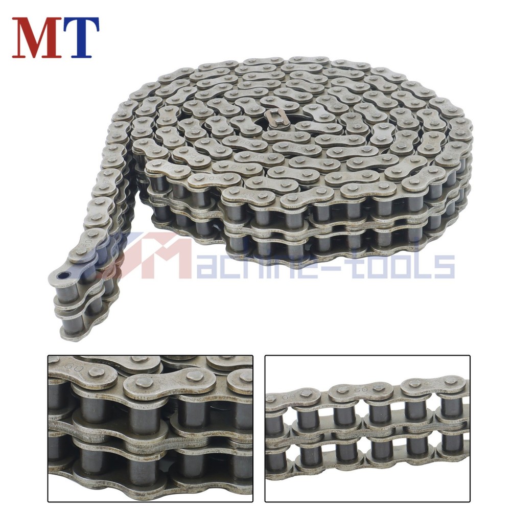 #60-2 Roller Chain Double Strand 10 Feet plus Connecting Master Link#60-2 Roller