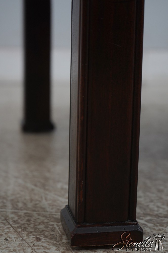 L68530: Crewlwork Upholstered Chippendale Ottoman Bench