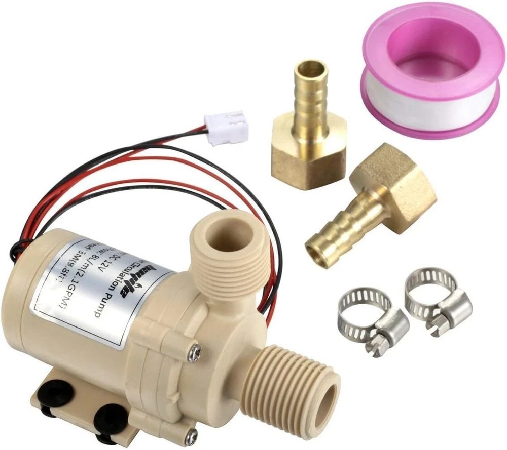 bayite BYT-7A006 DC 12V Solar Hot Water Heater Circulation Pump Low Noise 3M Dis