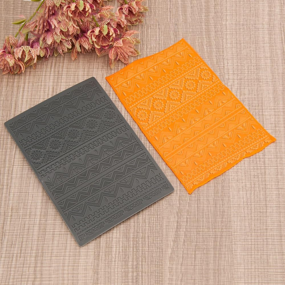 Boho Style Polymer Clay Texture Sheets for Earring Jewerly Making, Clay Texture