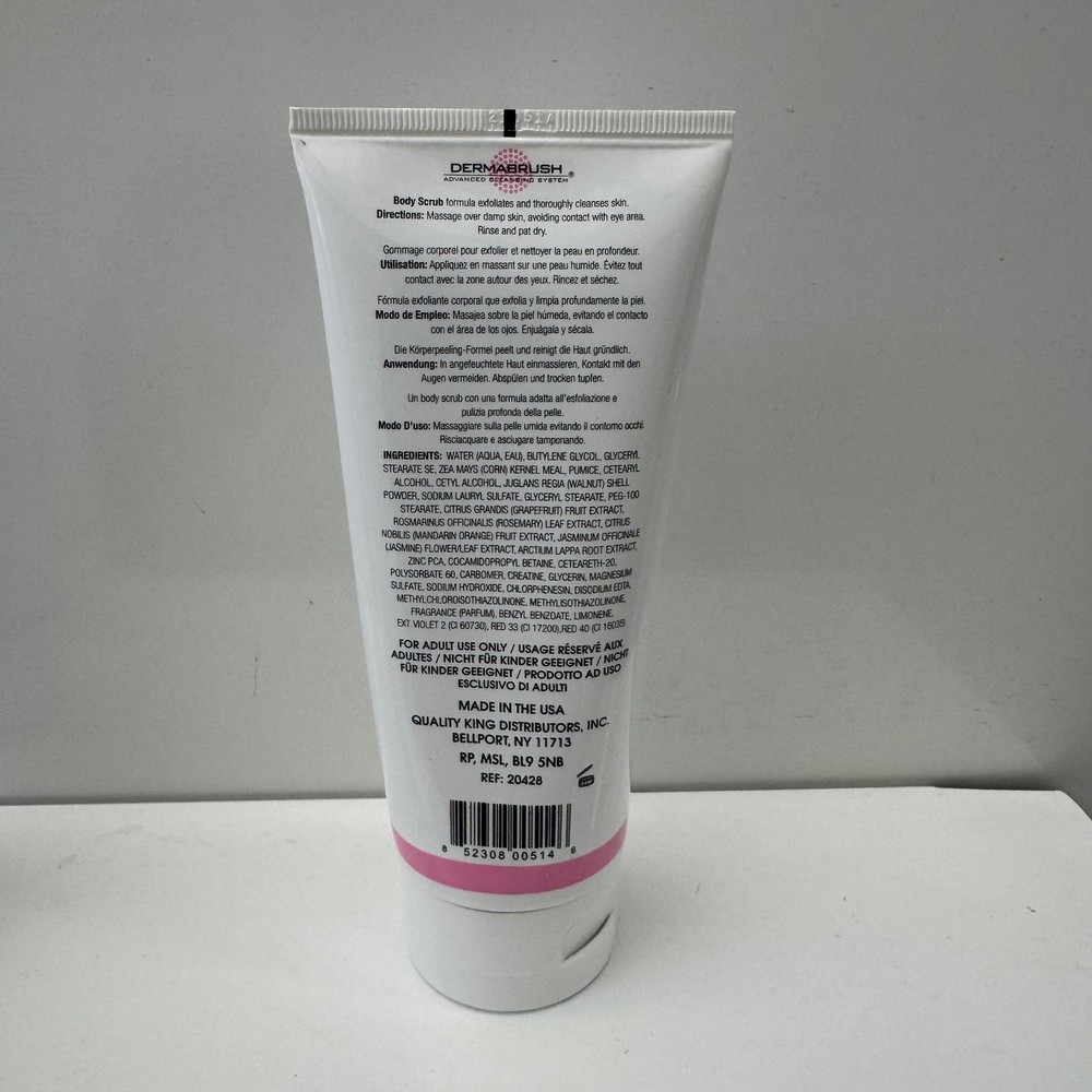 DERMABRUSH Advanced Cleansing Body Scrub Lightly Scented Grapefruit 6.7oz SET 3