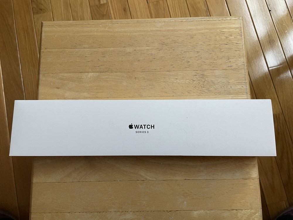APPLE WATCH Series 3  38mm Silver Model A1858 - EMPTY REPLACEMENT BOX ONLY
