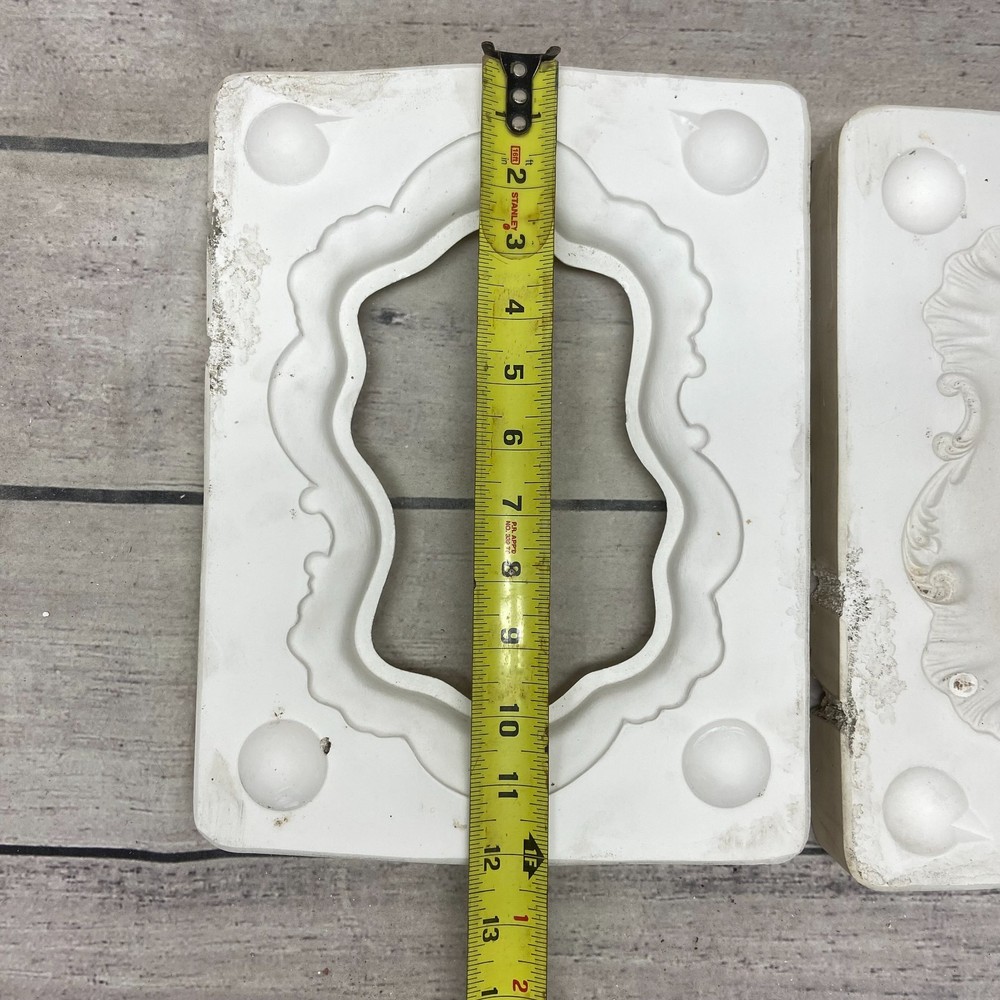 Bell Ceramic Casting Mold Ornate Picture Frame #551
