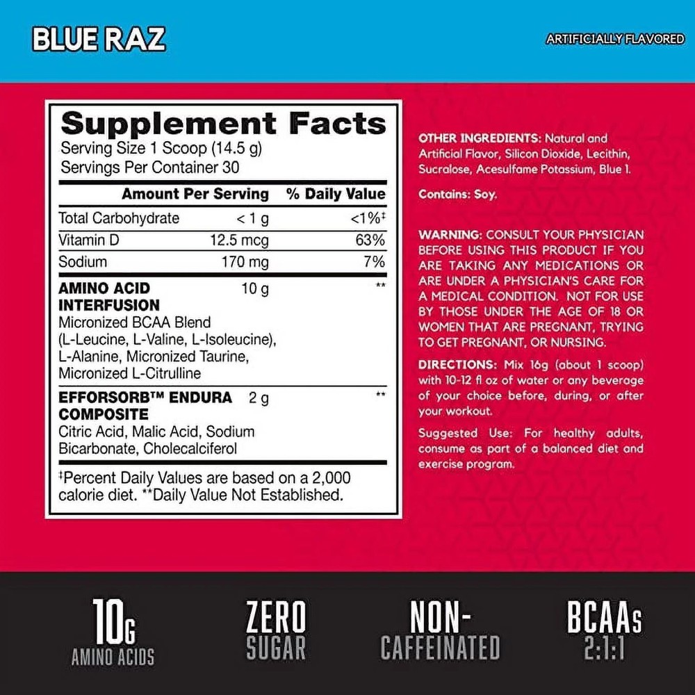 BSN AMINO X BLUE RASPBERRY 435G