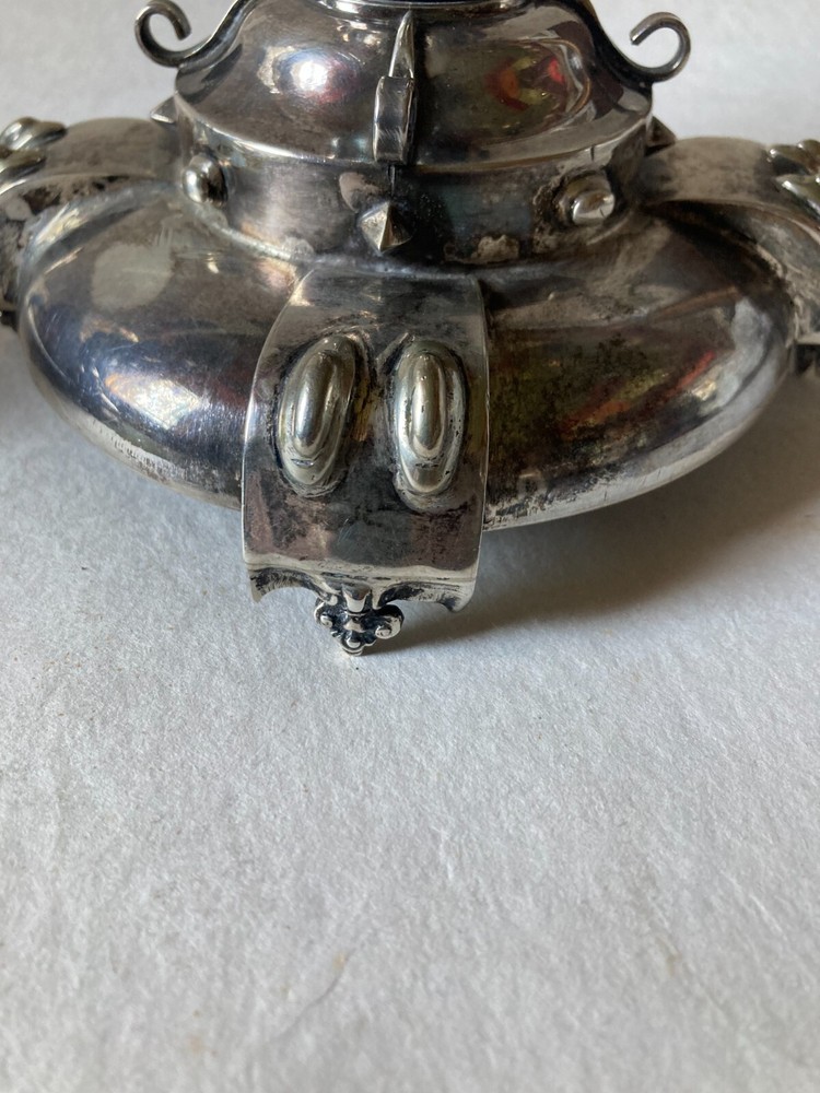 17th Century Silver Spanish Candlesticks