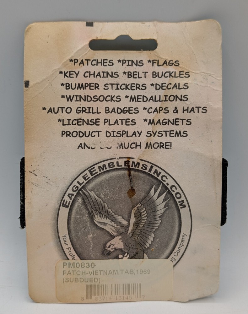 Vietnam 1969 Subdued Arc Patch 3.25"