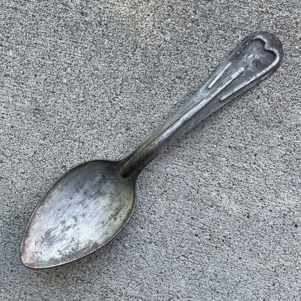WWI US Army Mess Kit Spoon Dated 1918