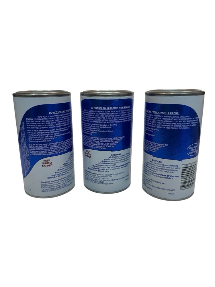 3 SoftSheen-Carson Magic Regular Strength Shaving Powder 5 Oz. Each