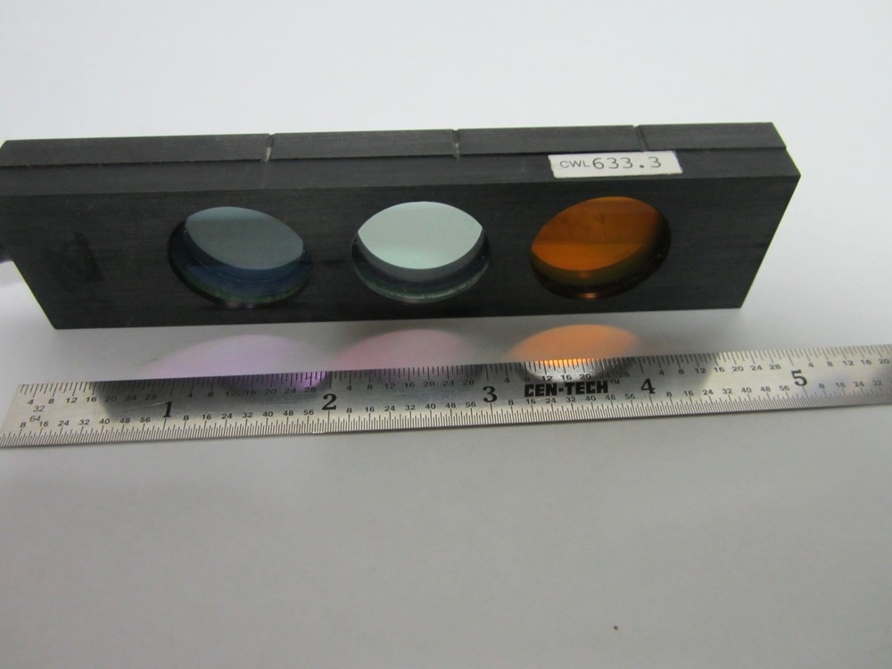 MICROSCOPE INTERFEROMETER WYKO VEECO PART SLIDE FILTER OPTICS BIN#F2-11