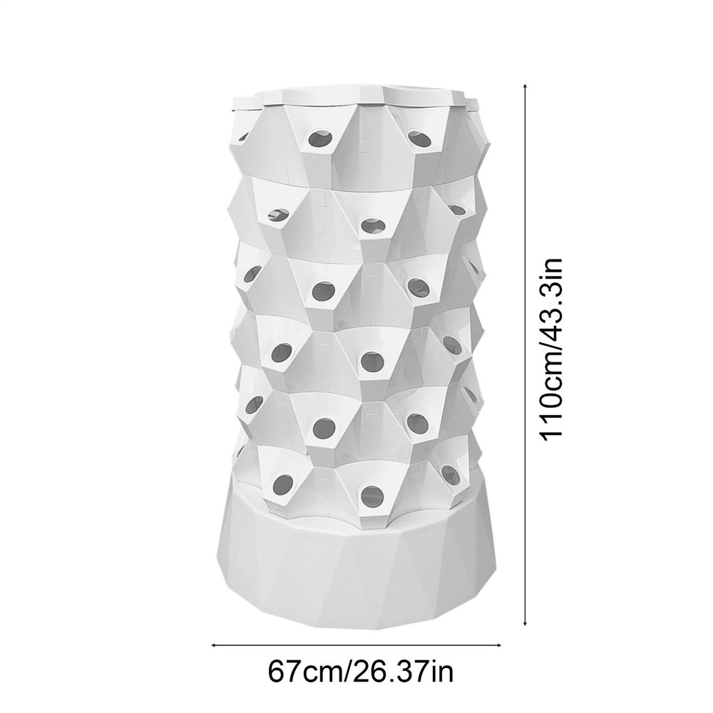 Hydroponic Tower Garden 48 Slots Hydroponic Fruit Tower Layered Hydroponic smart