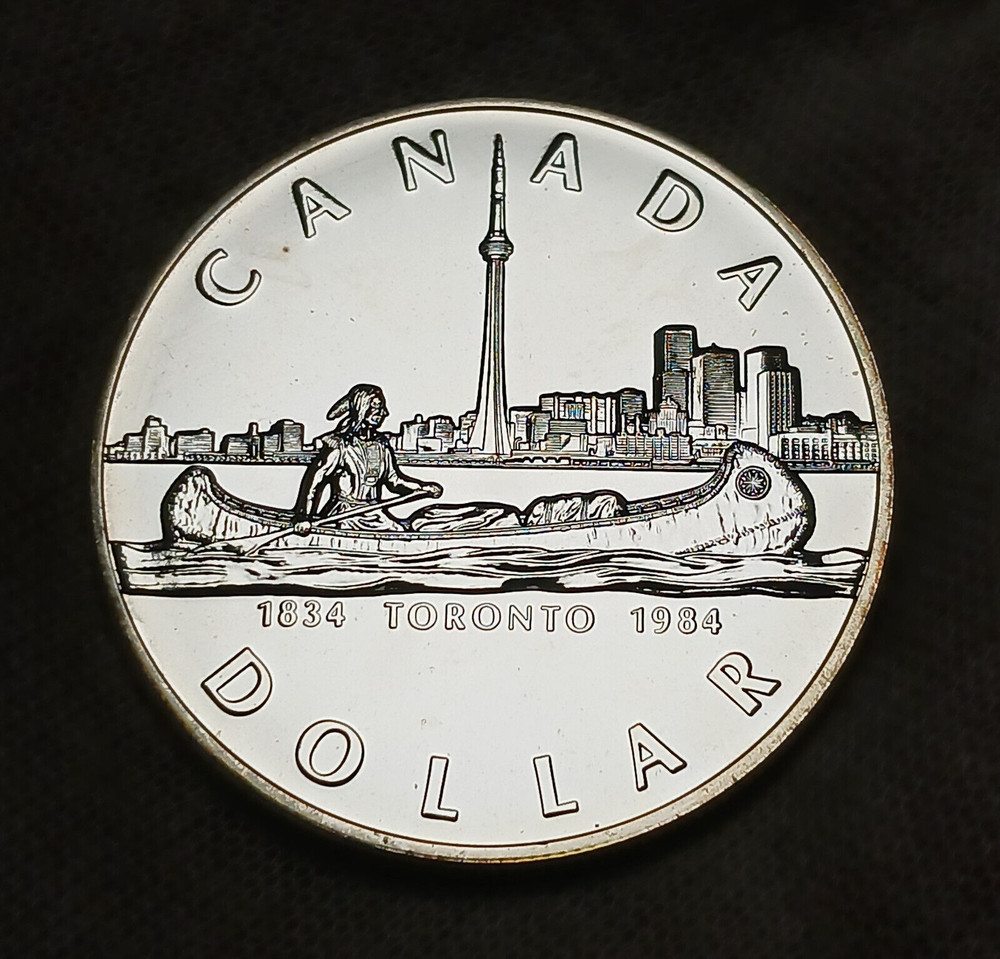 1984 Canada Silver Dollar BU - Toronto - Prooflike $1