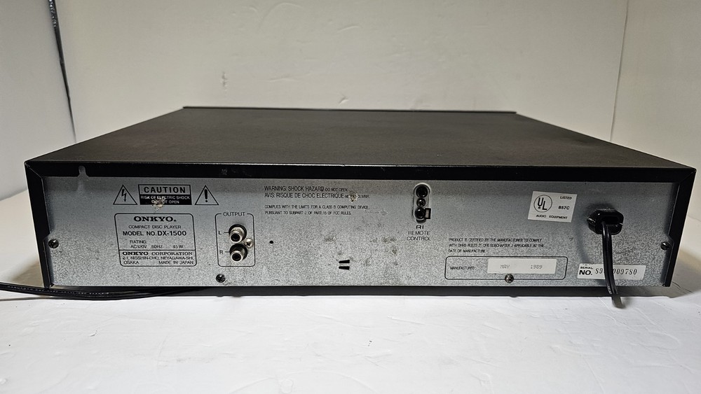 Vintage Onkyo DX-1500 Compact Disc Player CD