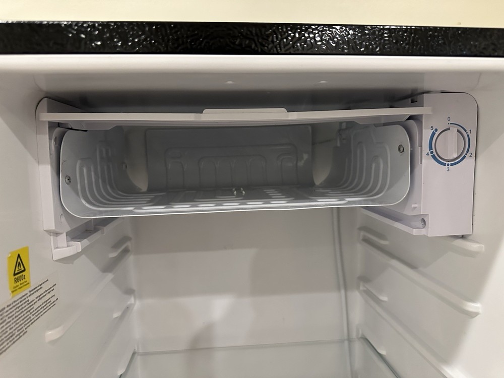 Igloo Black Mini Fridge with Freezer Compartment, Adjustable Shelves