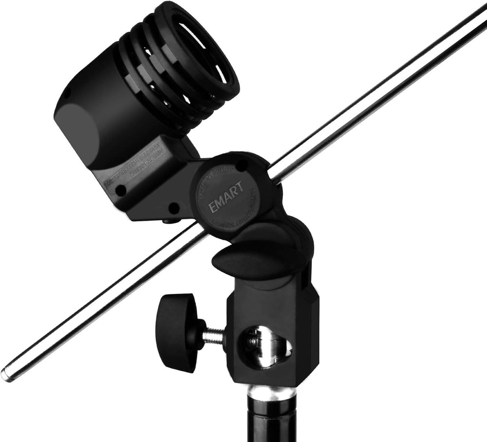 Compact Light Bulb Stand with Umbrella Support for Pro Studio Lighting - 2 Pack