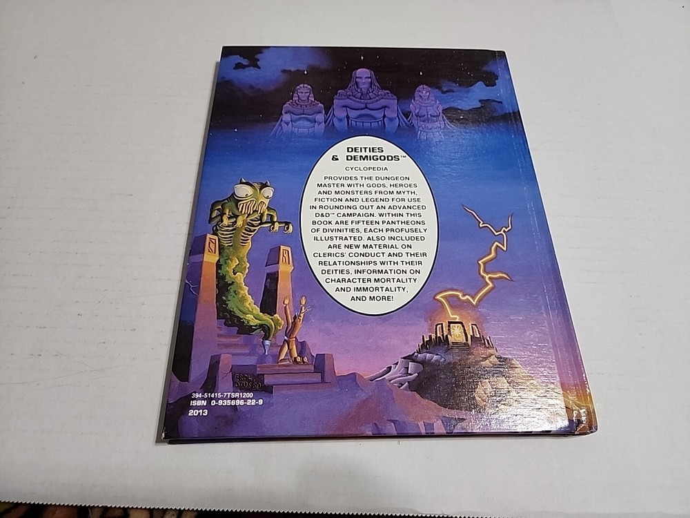 TSR Ad&d Legends & Lore 1980 Book