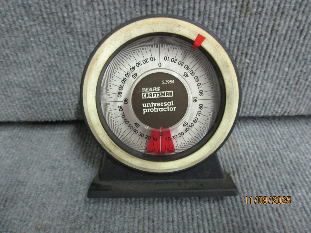 Sears Craftsman Universal Protractor w Magnetic Base 9-3984