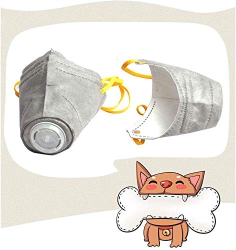 Adjustable Dog Respirator Muzzle, 3 PCS Breathable Dog Protective Muzzle for ...