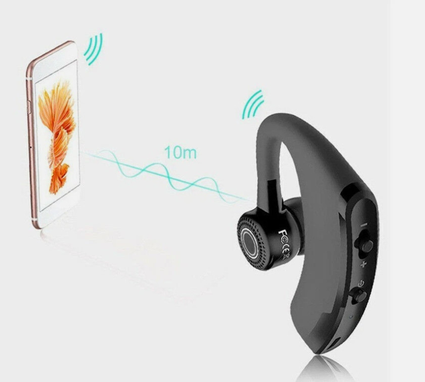 Wireless Handsfree Earphone EarHook Headset For iPhone Samsung Android Bluetooth