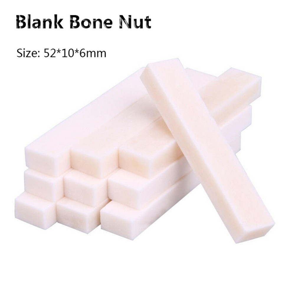 5PCS Buffalo Bone Blank String Bridge Saddle Nut for Accoustic Classical Guitar