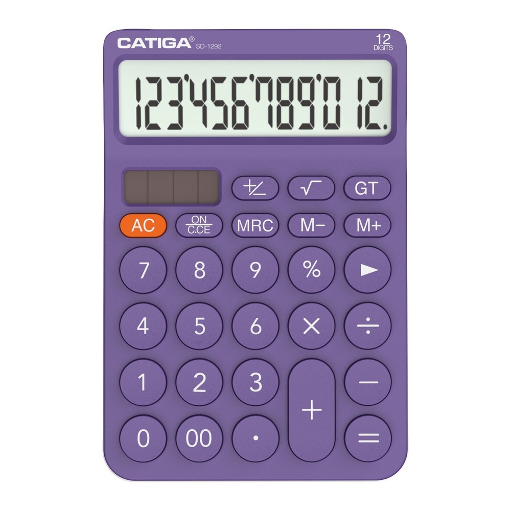CATIGA 12 Digit Desktop Calculator with Large LCD Display