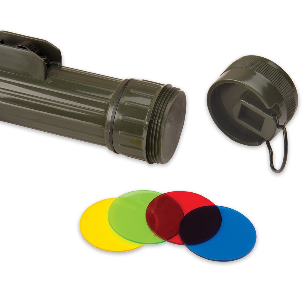Trail Blazer Flashlight Olive Drab Military Issue Angle Head Flashlight Army New
