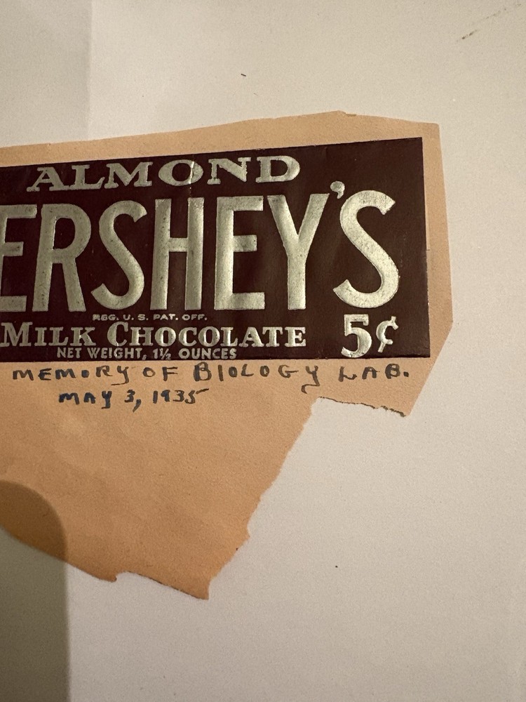 1930s Hershey’s Almond Candy Bar Wrapper