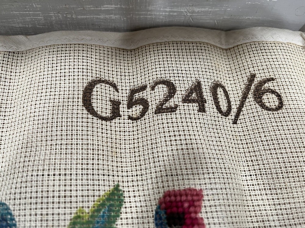 Vintage Penelope Jacobean Handpainted Canvas