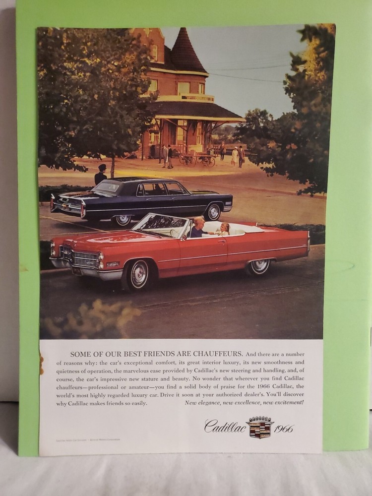 Advertisement 1966 Cadillac Convertible