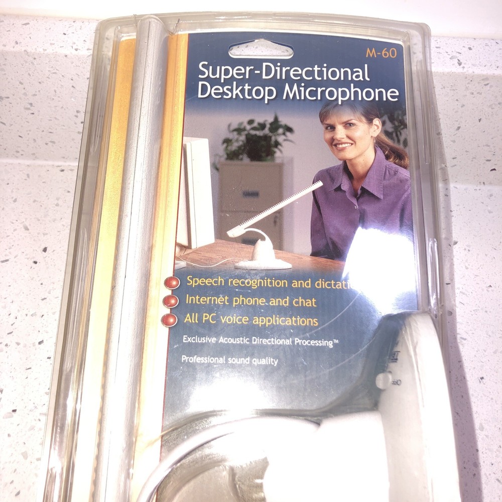 Telex Desktop Computer Freestanding Microphone M- 60 Audio Products