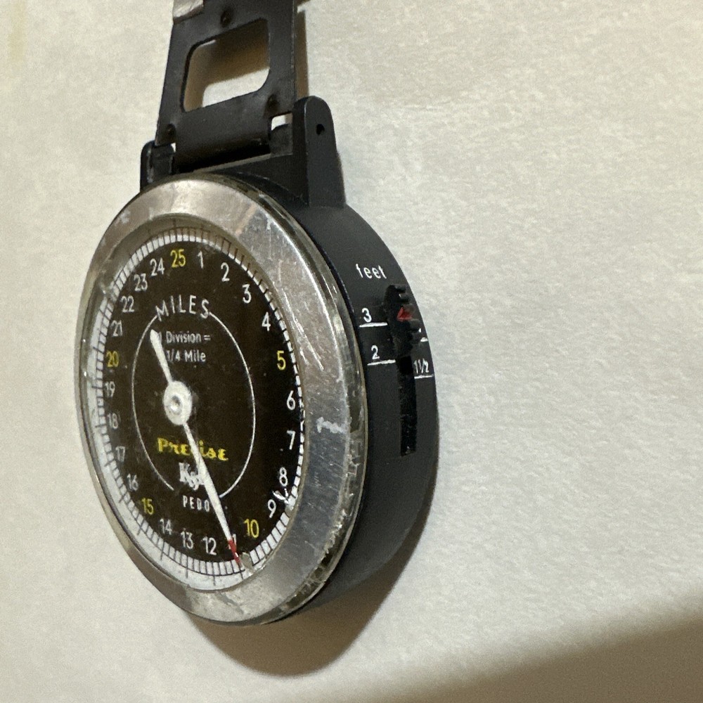 K&R PRECISE Pedo Vintage Pedometer Motion Activated Step Tracker