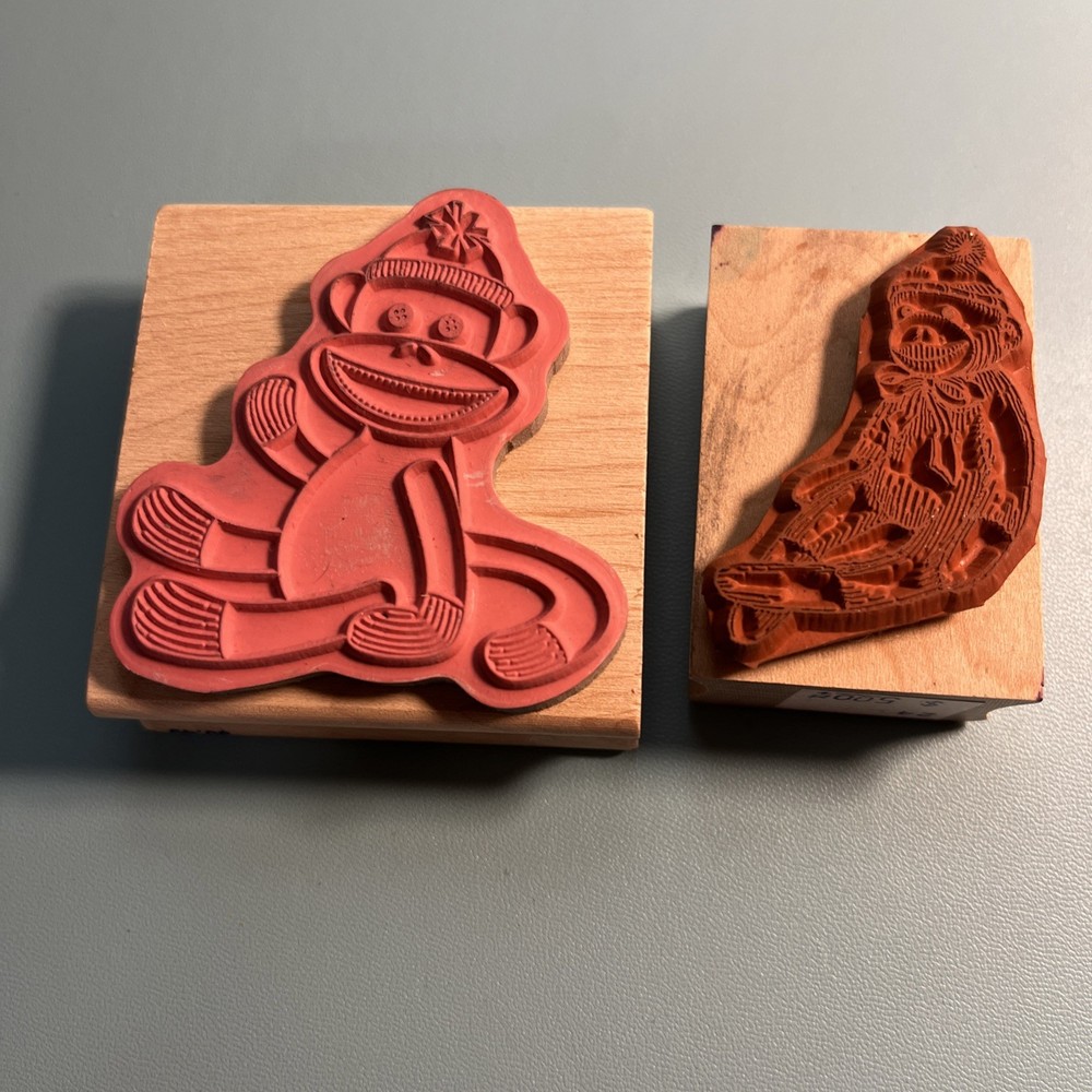 Hero Arts & Stampabilities Rubber Stamps Sock Monkey Stampers