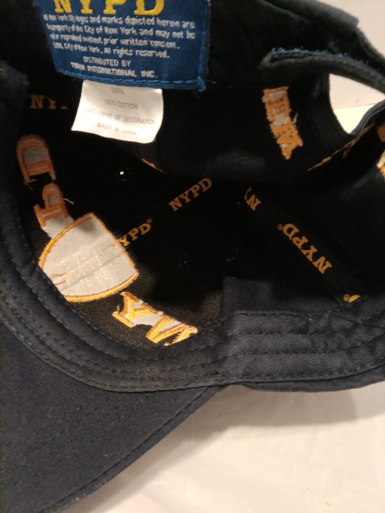 NYPD "New Yorks's Finest" embroidered cap with patch adjustable strapback