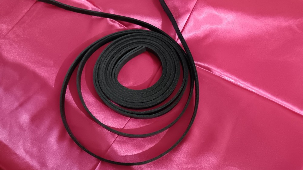 Two Pack BLACK Leather Saddle Strings for Western Saddles