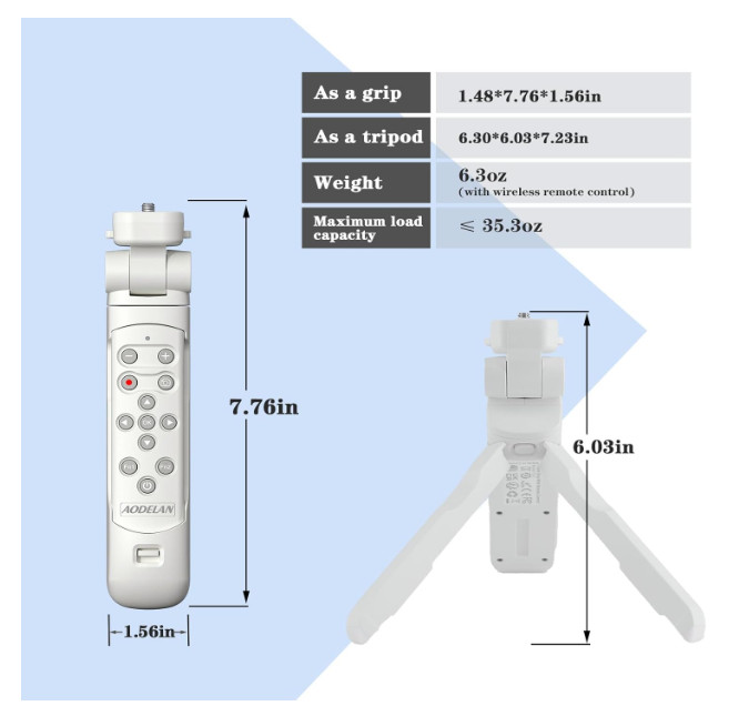 Wireless Camera Remote Control Shooting Grip Tripod for Nikon - Shutter Release
